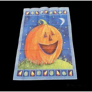 New Halloween Flag Large No Tags Jackolantern Pumpkin Candy Corn Outdoor Decor